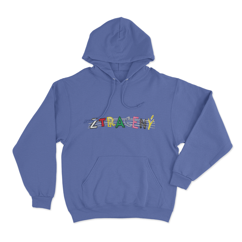 Barevný Ztracený Unisex Hoodie Blue Barevny Ztraceny Unisex Hoodie Blue
