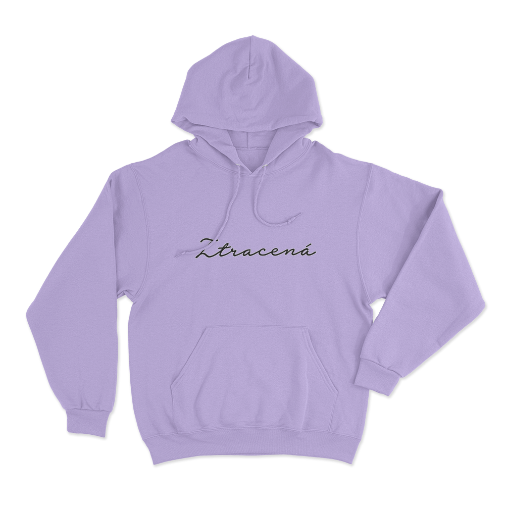 Ztracená Text Unisex Hoodie Purple Ztracena Text Unisex Hoodie Purple