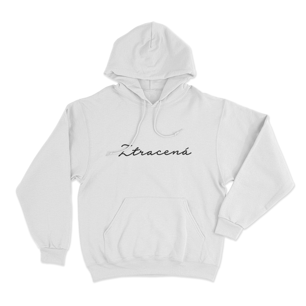 Ztracená Text Unisex Hoodie White Ztracena Text Unisex Hoodie White