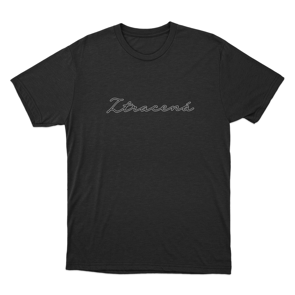 Ztracená Text Unisex T Shirt Black Ztracena Text Unisex T Shirt Black