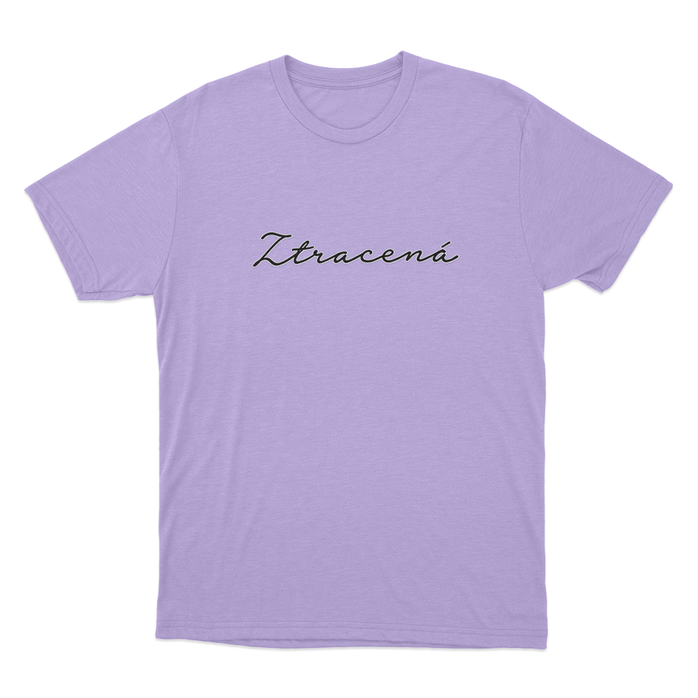 Ztracená Text Unisex T Shirt Purple Ztracena Text Unisex T Shirt Purple